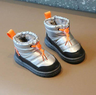 2023 Dječaci Djevojčice Čizme za snijeg Cool Svestrane kožne tople plišane cipele za snijeg Modne dječje sportske cipele princeza Dječje krznene tenisice