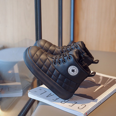 Bērnu zēnu un meiteņu modes zābaki pavasarim un rudenim Jauni neslīdoši īsi zābaki Bērnu mīksta zole Ērti bērnu apavi