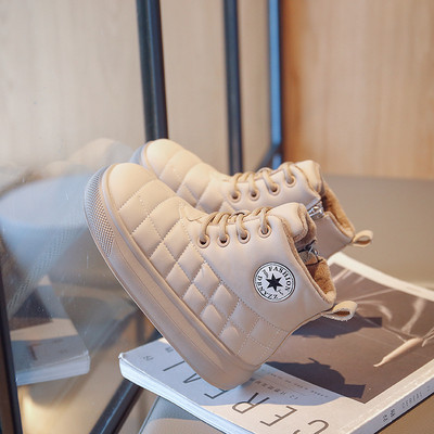 Bērnu zēnu un meiteņu modes zābaki pavasarim un rudenim Jauni neslīdoši īsi zābaki Bērnu mīksta zole Ērti bērnu apavi