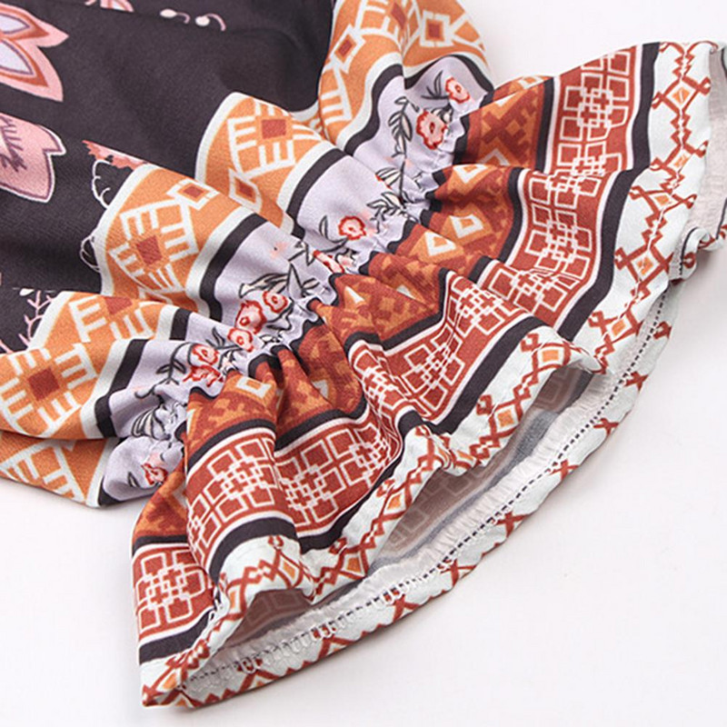 Cămașă pulover cu mânecă lungă, cu decolteu în V, cu imprimeu floral, la modă de vară