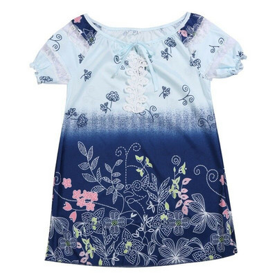 Módna vintage kvetinová potlač blúzka košeľa 2019 Letná blúzka s krátkym rukávom a šifónom, sexy dámska blúzka s výstrihom do V, ležérna voľná košeľa