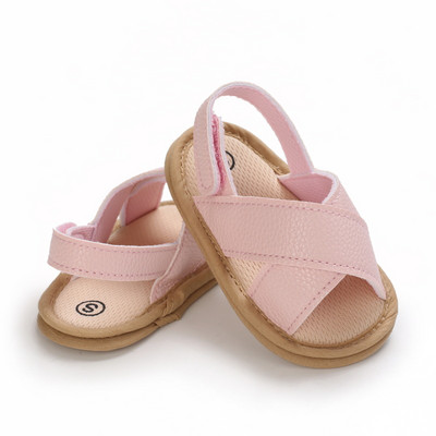 Kvėpuojantys vasariniai basutės kūdikiams, mažiems vaikams, paprasto stiliaus vienspalviai minkšto pado batai lauke, indoor Prewalker 0-18M