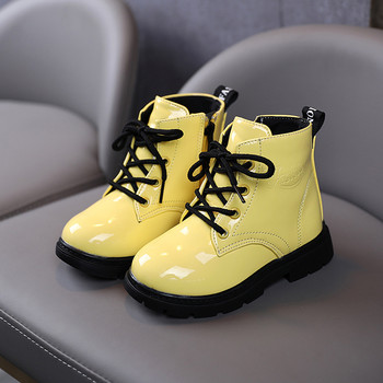 Παπούτσια για αγόρια 2022 Παιδικά φθινοπωρινά λουστρίνια με δαντέλα Μποτάκια για μωρά Χειμερινά παιδικά μποτάκια αδιάβροχα για κορίτσι 1 2 3 4 5 6 ετών
