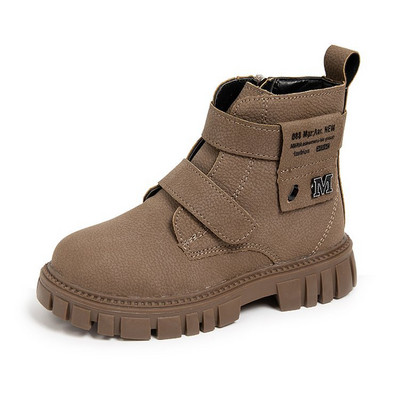 Bērni Silti zābaki Bērnu kedas Ādas zābaki zēniem Gumijas Pretslīdes Sniega zābaki Modes Šņorējamas Ziemas Kurpes Botas Para Niñas