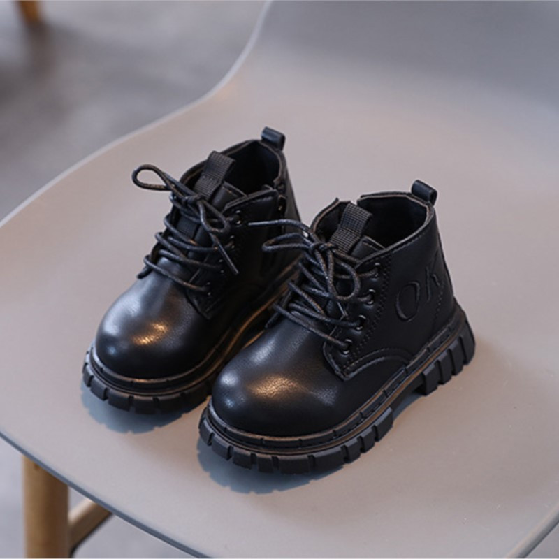 CAPSELLA KIDS Φθινοπωρινές χειμερινές μπότες μόδας για κορίτσια Κοντές μπότες για αγόρια Δερμάτινα μποτάκια νήπια κίτρινα παπούτσια Αθλητικά 21-36