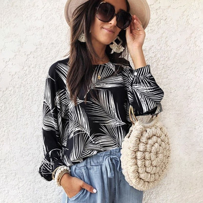 Cămașă Boho 2020, mărime mare, 5XL, pentru femei, cămașă imprimată cu mâneci lungi, cu decolteu floral, toamnă fierbinte, primăvară, bluză casual pentru femei