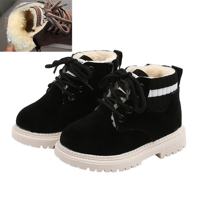 Uued Beebi sügistalvised jalatsid Moodsad lastesaapad poistele Tüdrukutele Beebidele Lastele Soojad Saapad Beebipoiste jalatsid karusnahaga Suurus 21-30