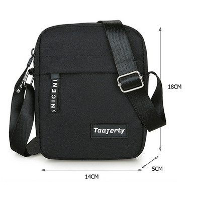 Nailoninis pečių krepšys Vyriškas vienspalvis Crossbody krepšys Kasdienis ir madingas retro krepšys Verslo Crossbody krepšys vyrams Rankinė сумка