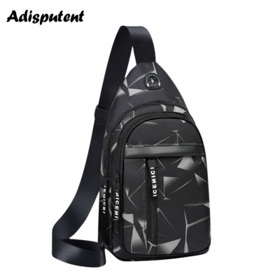 USB-töltős mellkastáska Alkalmi hevedertáska férfiaknak válltáska, férfi lopásgátló multifunkciós táskák sport utazócsomag