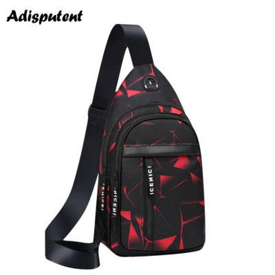USB-töltős mellkastáska Alkalmi hevedertáska férfiaknak válltáska, férfi lopásgátló multifunkciós táskák sport utazócsomag