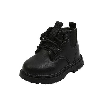 2023 Нови детски ботуши Ежедневни есенни зимни кожени обувки за момчета Момичета Спортни обувки Модни ботуши за сняг Детски момичета Топли ботуши
