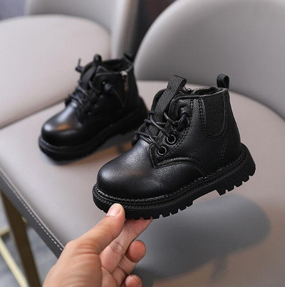 Nove dječje čizme iz 2023. Ležerne jesenske zimske kožne sportske cipele za dječake i djevojčice, modne čizme za snijeg, tople čizme za djecu i djevojčice