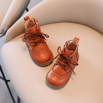 Φθινοπωρινές μπότες Martin για παιδιά PU Δερμάτινα αγόρια για κορίτσια Μόδα παπούτσια Αντιολισθητικά Παιδικά υποδήματα με μαλακή σόλα