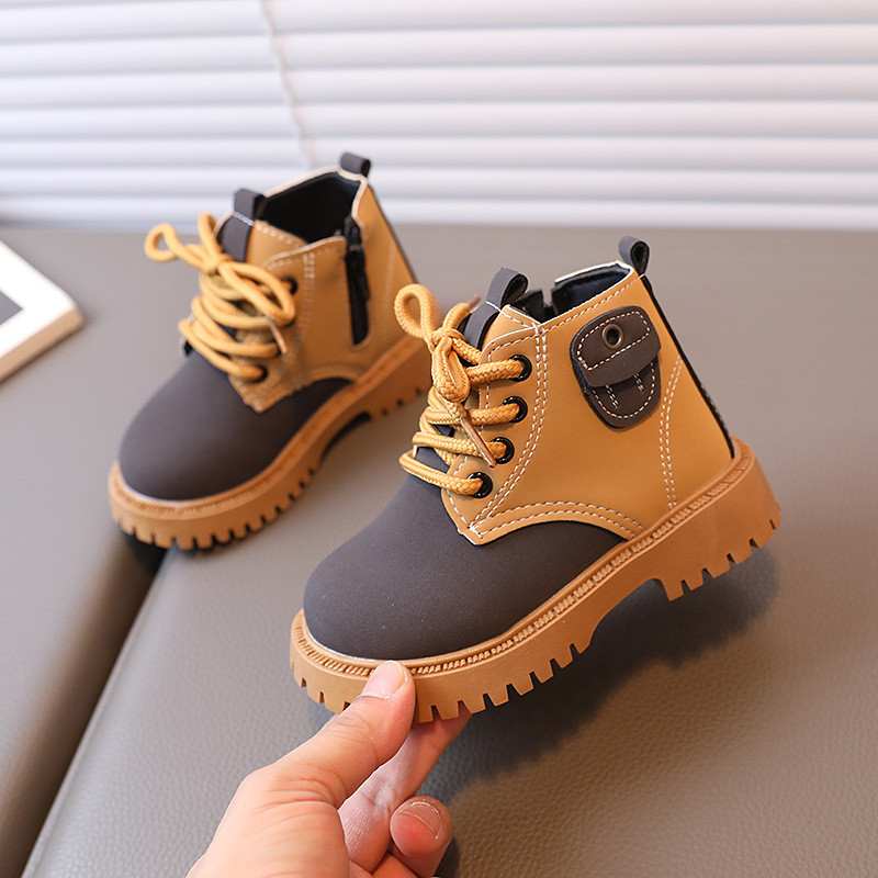 Dječje cipele kontrastne boje Čizme Street Style čizme za djecu Dječaci Slobodno vrijeme Trendy Čizme na vezanje za djevojčice Cipele za malu djecu G08214
