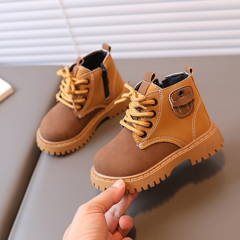 Dječje cipele kontrastne boje Čizme Street Style čizme za djecu Dječaci Slobodno vrijeme Trendy Čizme na vezanje za djevojčice Cipele za malu djecu G08214