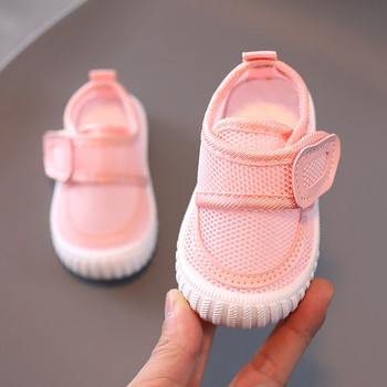 Дете Бебешки обувки за първи проходилки Дишащи бебешки обувки за малко дете Момичета Момчета Ежедневни мрежести обувки Меко дъно Удобни неплъзгащи се обувки