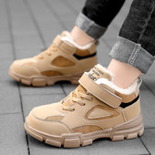 Încălțăminte pentru copii de marcă de iarnă Cizme pentru fete și băieți Cizme de zăpadă pentru copii din piele impermeabilă