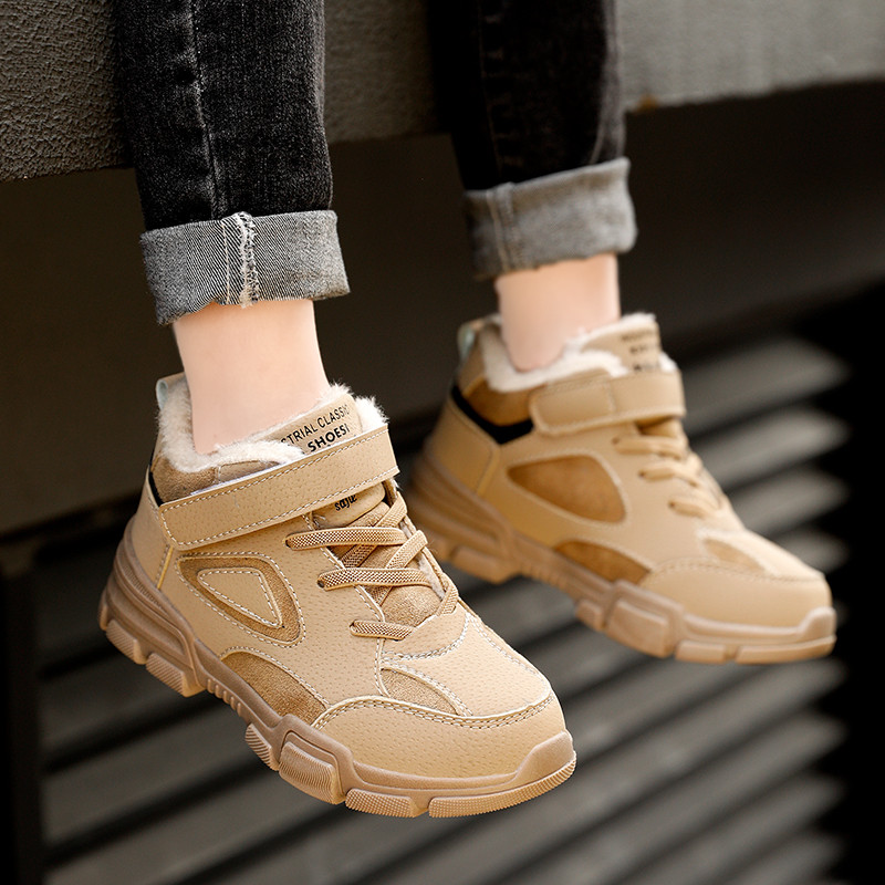 Încălțăminte pentru copii de marcă de iarnă Cizme pentru fete și băieți Cizme de zăpadă pentru copii din piele impermeabilă