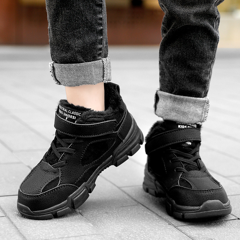 Încălțăminte pentru copii de marcă de iarnă Cizme pentru fete și băieți Cizme de zăpadă pentru copii din piele impermeabilă