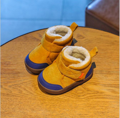 2022. Zimske čizme za dojenčad, malu djecu, prve hodalice za dječake, neklizajuće, dječje čizme, tople plišane čizme za snijeg za dječake, vanjske tenisice s mekim potplatom
