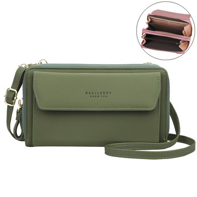 Nové dámske kabelky, kožené kabelky cez rameno, dámske dvojvrstvové veľkokapacitné crossbody kabelky, držiaky na karty, prenosná kabelka