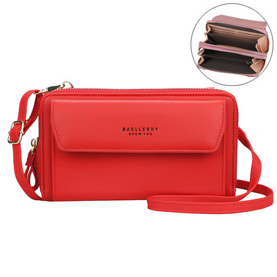 Nové dámske kabelky, kožené kabelky cez rameno, dámske dvojvrstvové veľkokapacitné crossbody kabelky, držiaky na karty, prenosná kabelka