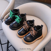 Dječje cipele u engleskom stilu Dječaci Čizme za djevojčice Jesen Zima Moda Vintage cipele Dječje kratke gležnjače botinki detskie 21-30