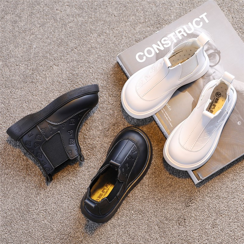 Dječje modne čizme Djevojački britanski stil Kvalitetne kožne čizme do gležnja za dječake Mekani potplat Tople plišane zimske čizme Vel. 23-36