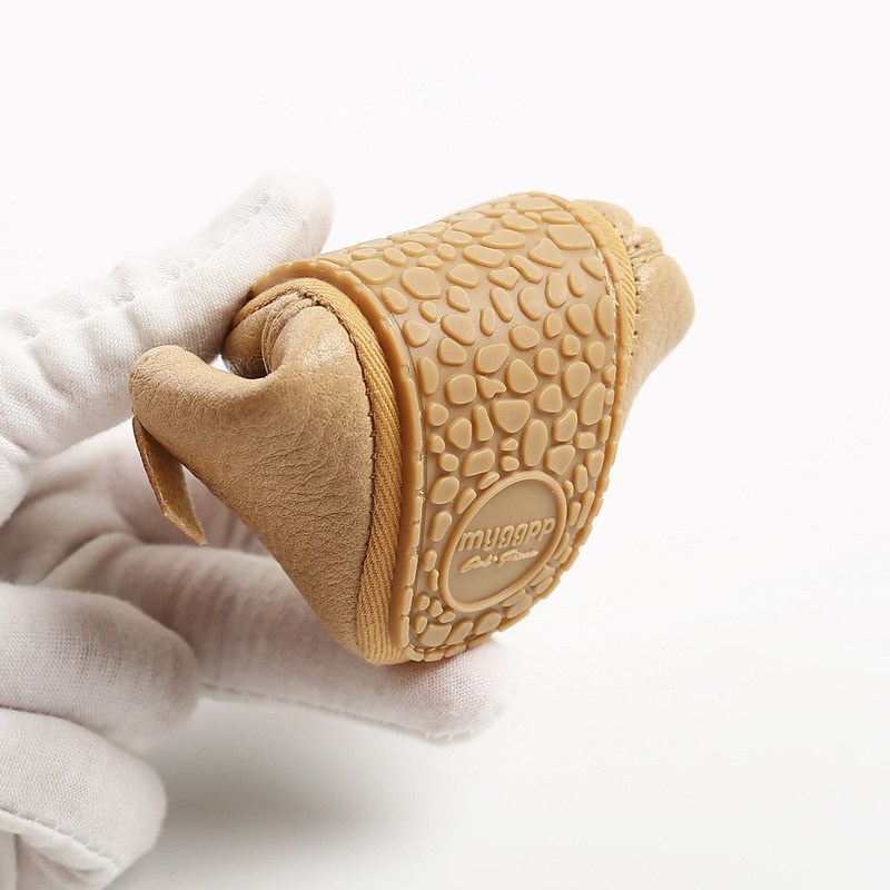 Πολυτελή μαλακά δερμάτινα βρεφικά παπούτσια μοκασίνια Νεογέννητα λαστιχένια σόλα First Walkers Αγόρια Παπούτσια για νήπια Βρεφικά κορίτσια Αντιολισθητικά Prewalkers