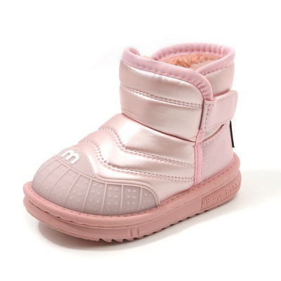 Kruleepo Lapsed Lapsed Veekindlad PU lumesaapad Beebid Tüdrukud Poisid Sügistalvised Moodsaapad Vabaaja nahast puuvillased kingad Schuhe