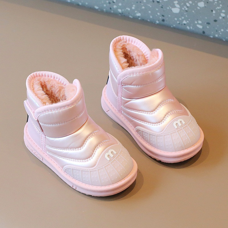 Kruleepo Lapsed Lapsed Veekindlad PU lumesaapad Beebid Tüdrukud Poisid Sügistalvised Moodsaapad Vabaaja nahast puuvillased kingad Schuhe