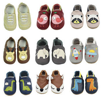 2023 Бебешки обувки Мека кравешка кожа Ботуши за новородени за бебета Момчета Момичета Бебешки мокасини Чехли First Walkers Prewalker