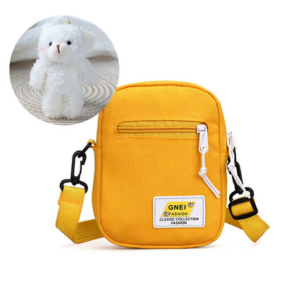 2023. Platnena ženska torba preko ramena Trend Mala torbica na rame Korejska jednobojna studentska torba za telefon Jednostavna torbica s patentnim zatvaračem