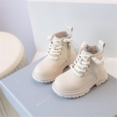 Nove jesenske dječje čizme za 2023., kožne čizme za djevojčice, vodootporne gumene potplate, modne čizme za malu djecu, dječake