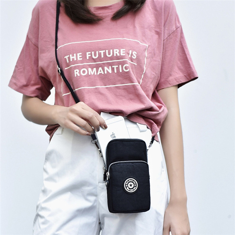 Geantă de umăr mică, din nailon, pentru femei, pentru telefonul mobil, mini geantă de mesager pentru femei, portofel pentru damă, geantă de mână pentru femei, geantă de mână сумка женска