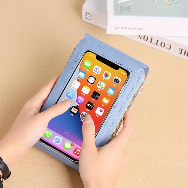 Nová multifunkčná dámska taška s dotykovou obrazovkou, mobilná taška, peňaženka, ležérna módna outdoorová taška cez rameno pre ženy 2023