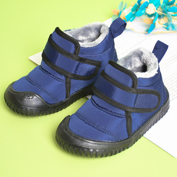 Ранни зимни бебешки ботуши за сняг Деца плюс кадифени памучни обувки Момчета Момичета Удобни топли зимни ботуши Детски къси ботуши