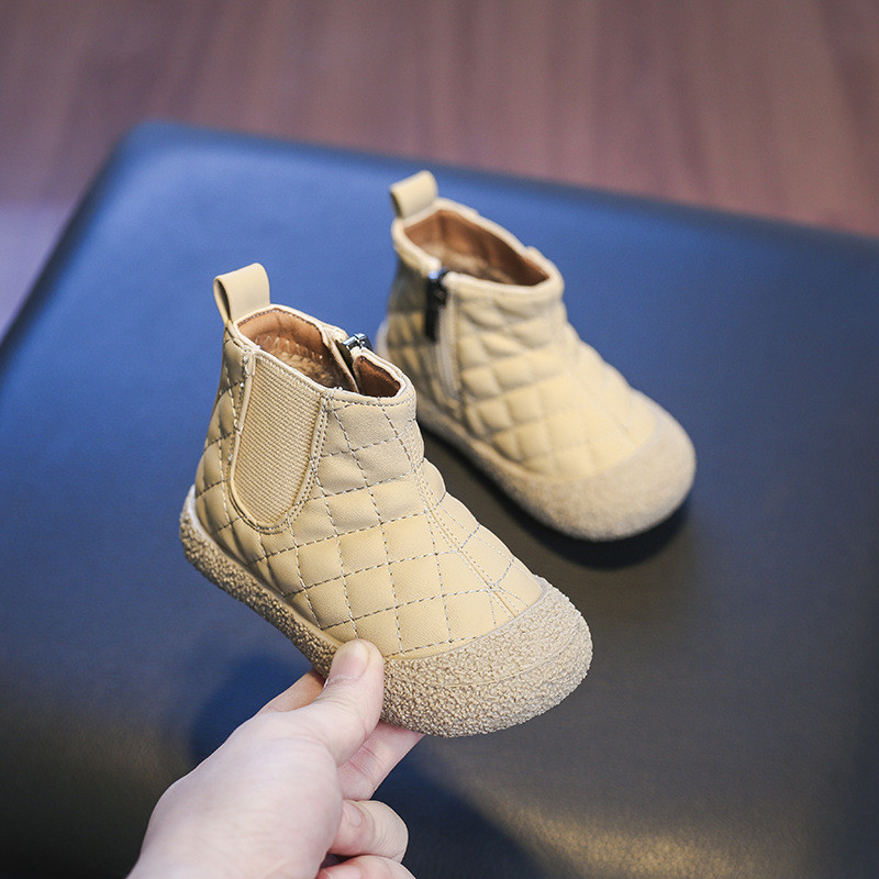 Cizme de zăpadă pentru copii de toamnă și iarnă Pantofi din bumbac pentru bebeluși cu talpă moale înaltă Botine pentru băieți și fete