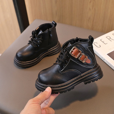 Bebeluși Copii Ghete din piele Copii Tenisi casual Toamnă Și Iarnă Copii mici Moda Cizme Băieți Fete Pantofi de grădiniță