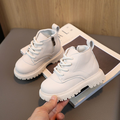 Bebeluși Copii Ghete din piele Copii Tenisi casual Toamnă Și Iarnă Copii mici Moda Cizme Băieți Fete Pantofi de grădiniță