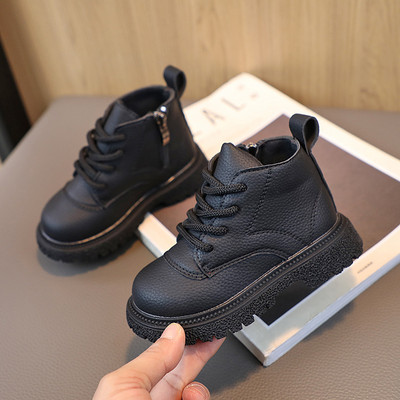 Bebeluși Copii Ghete din piele Copii Tenisi casual Toamnă Și Iarnă Copii mici Moda Cizme Băieți Fete Pantofi de grădiniță