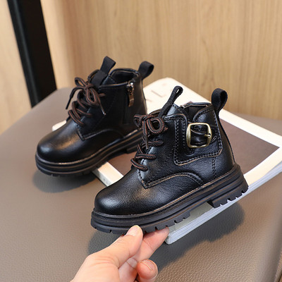 Bebeluși Copii Ghete din piele Copii Tenisi casual Toamnă Și Iarnă Copii mici Moda Cizme Băieți Fete Pantofi de grădiniță