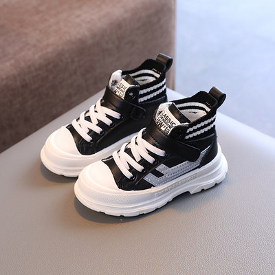 Bebeluși Copii Ghete din piele Copii Tenisi casual Toamnă Și Iarnă Copii mici Moda Cizme Băieți Fete Pantofi de grădiniță