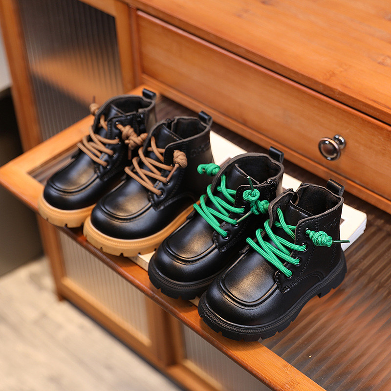 Bebeluși Copii Ghete din piele Copii Tenisi casual Toamnă Și Iarnă Copii mici Moda Cizme Băieți Fete Pantofi de grădiniță