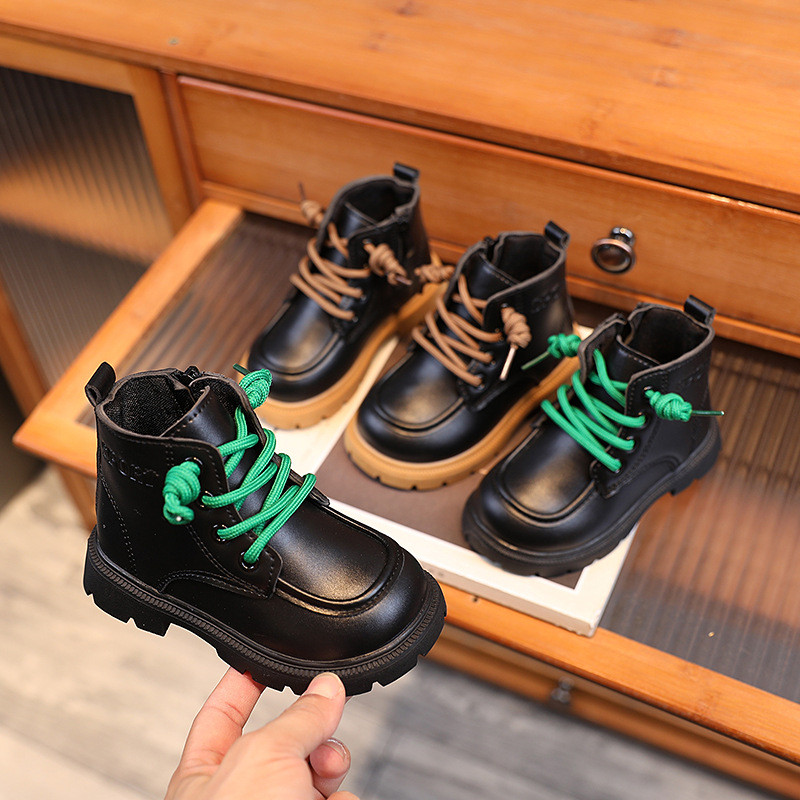 Bebeluși Copii Ghete din piele Copii Tenisi casual Toamnă Și Iarnă Copii mici Moda Cizme Băieți Fete Pantofi de grădiniță