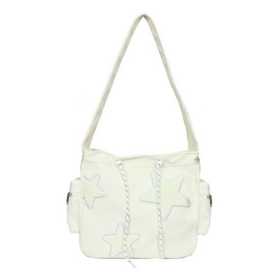 Ženska torba preko ramena od samta sa zvjezdastim uzorkom Ležerna velika ženska torba Jednostavna torba na rame velikog kapaciteta Djevojačka putna školska torba Ručna torba