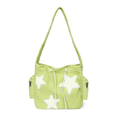 Ženska torba preko ramena od samta sa zvjezdastim uzorkom Ležerna velika ženska torba Jednostavna torba na rame velikog kapaciteta Djevojačka putna školska torba Ručna torba