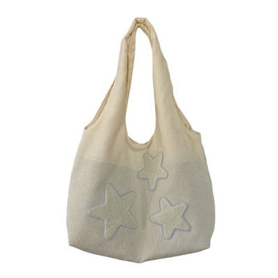 Ženska torba preko ramena od samta sa zvjezdastim uzorkom Ležerna velika ženska torba Jednostavna torba na rame velikog kapaciteta Djevojačka putna školska torba Ručna torba