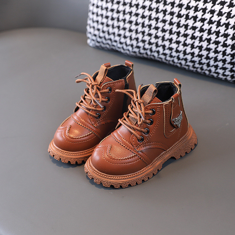 Παιδικές μπότες για αγόρια για κορίτσια Κοντές μπότες Φθινόπωρο Χειμώνας Παιδικά Δερμάτινα Παπούτσια Μόδα Παιδικά Μποτάκια Παιδικά Αντιολισθητικά Παπούτσια Snow 21-30