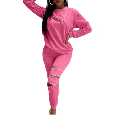 Πορτοκαλί γυναικεία φθινοπωρινά casual σετ δύο τεμαχίων με κουκούλα Crop tops Sporty κολάν που ταιριάζουν ελαστικά απαλά Skinny Fitness Slim Streetwear